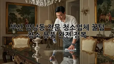 부산 암남동 전문 청소업체 꿀팁 🍯 청소 용품 완전 정복!